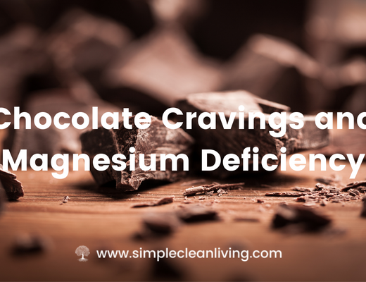 Chocolate cravings and magnesium deficiency blog post- A picture of chunks of chocolate on a table