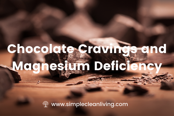 Chocolate cravings and magnesium deficiency blog post- A picture of chunks of chocolate on a table