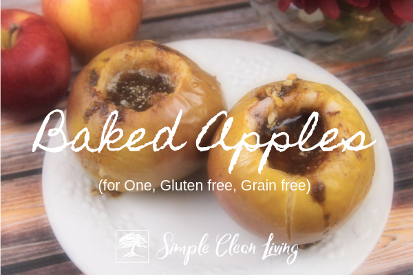Baked Apples (Recipes for One)