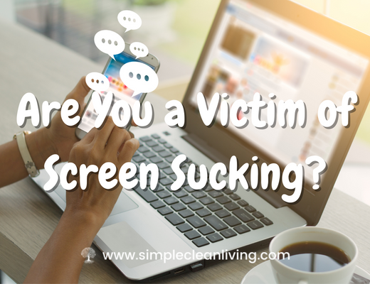 Are You a Victim of Screen-Sucking blog post- A picture of a person using a laptop and smartphone