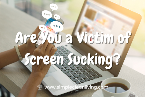 Are You a Victim of Screen-Sucking blog post- A picture of a person using a laptop and smartphone