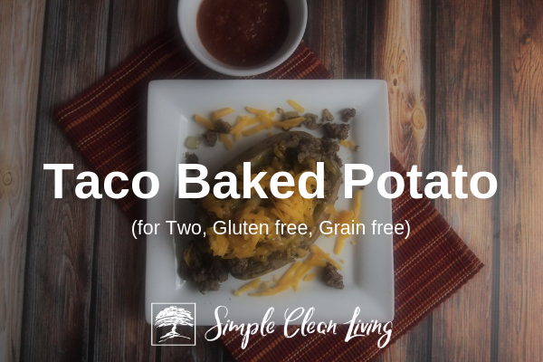Taco Baked Potato (Recipes for Two)