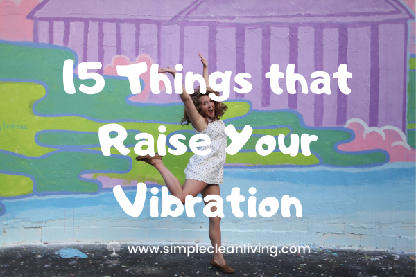 15 things that raise your vibration blog post- picture of happy woman jumping in the air