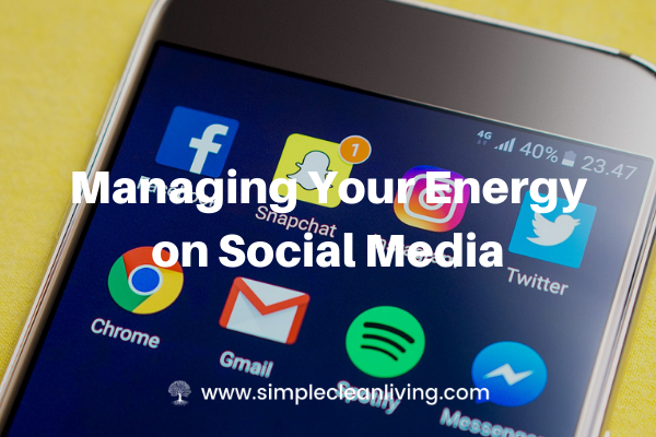 Managing Your Energy on Social Media