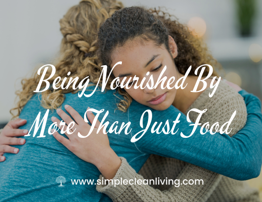 Being nourished by more than just food- Picture of two women hugging