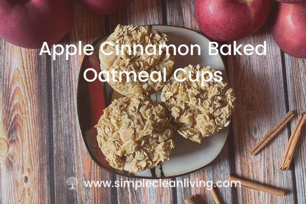 Apple Cinnamon Baked Oatmeal Cups