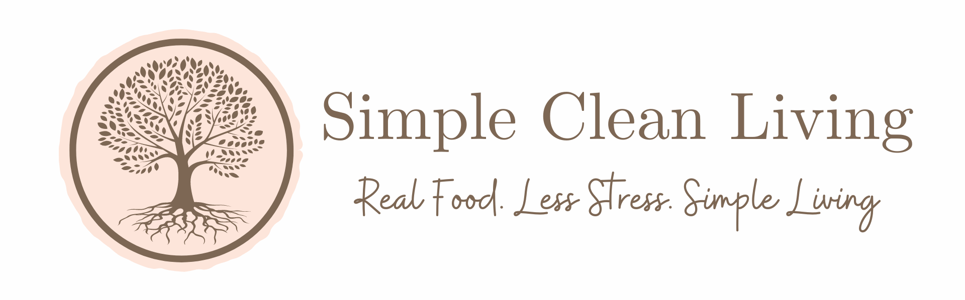 Simple Clean Living Banner Logo