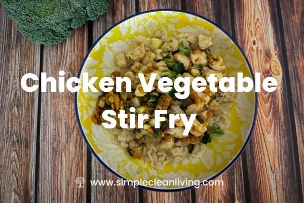 A Bowl of Chicken Vegetable Stir Fry