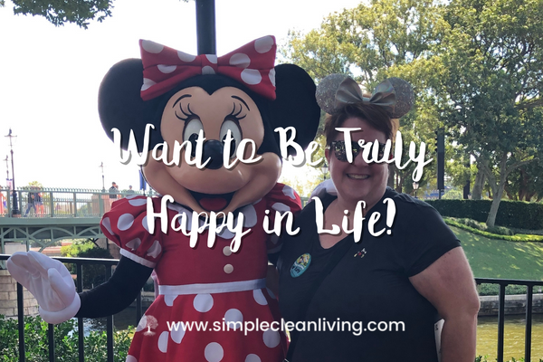 Want to Be Truly Happy In Life? Blog post- A picture of me and Minnie Mouse