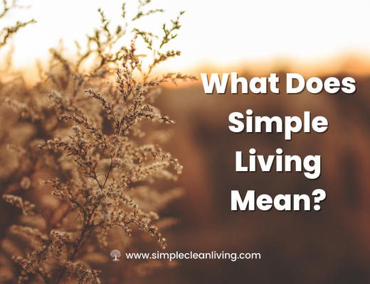 What Does Simple Living Mean? Blog post