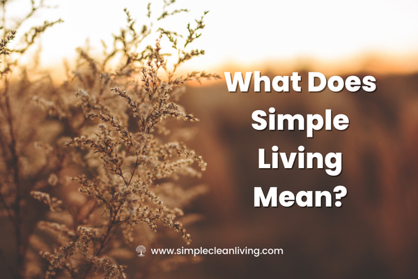 What Does Simple Living Mean? Blog post