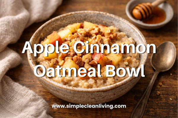 Apple Cinnamon Oatmeal Bowl